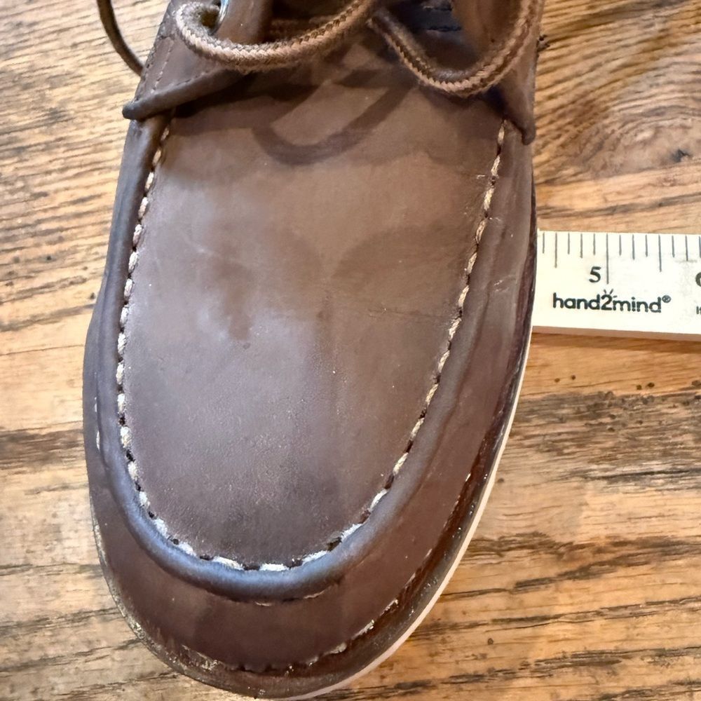 Men's Brown Leather Boots - Picture 7 of 11